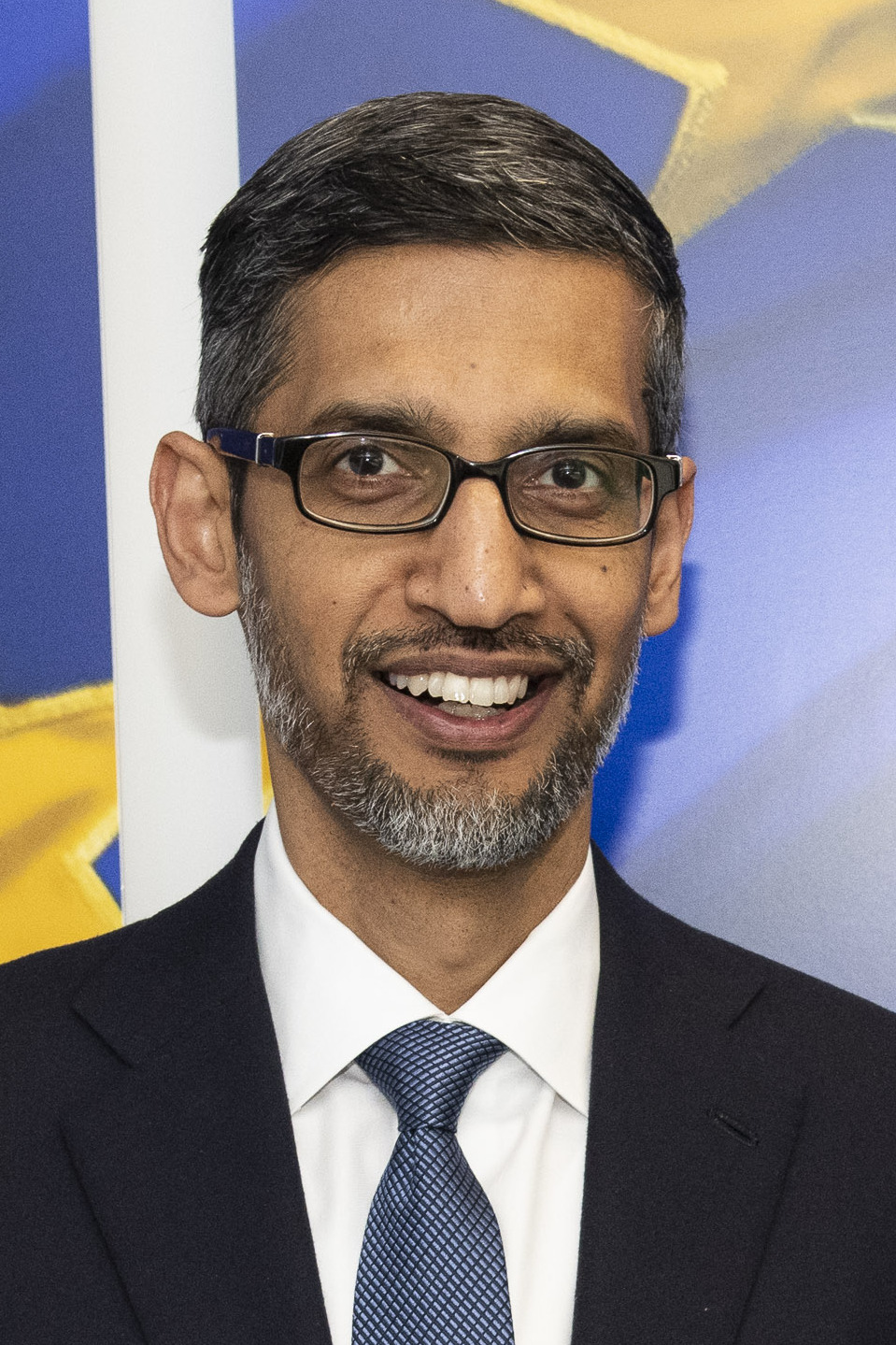 Sundar Pichai, chief executive of Alphabet, photographed at the European Commission in Brussels in 2023. Photo: Lukasz Kobus, European Commission / Wikimedia Commons, CC BY 4.0