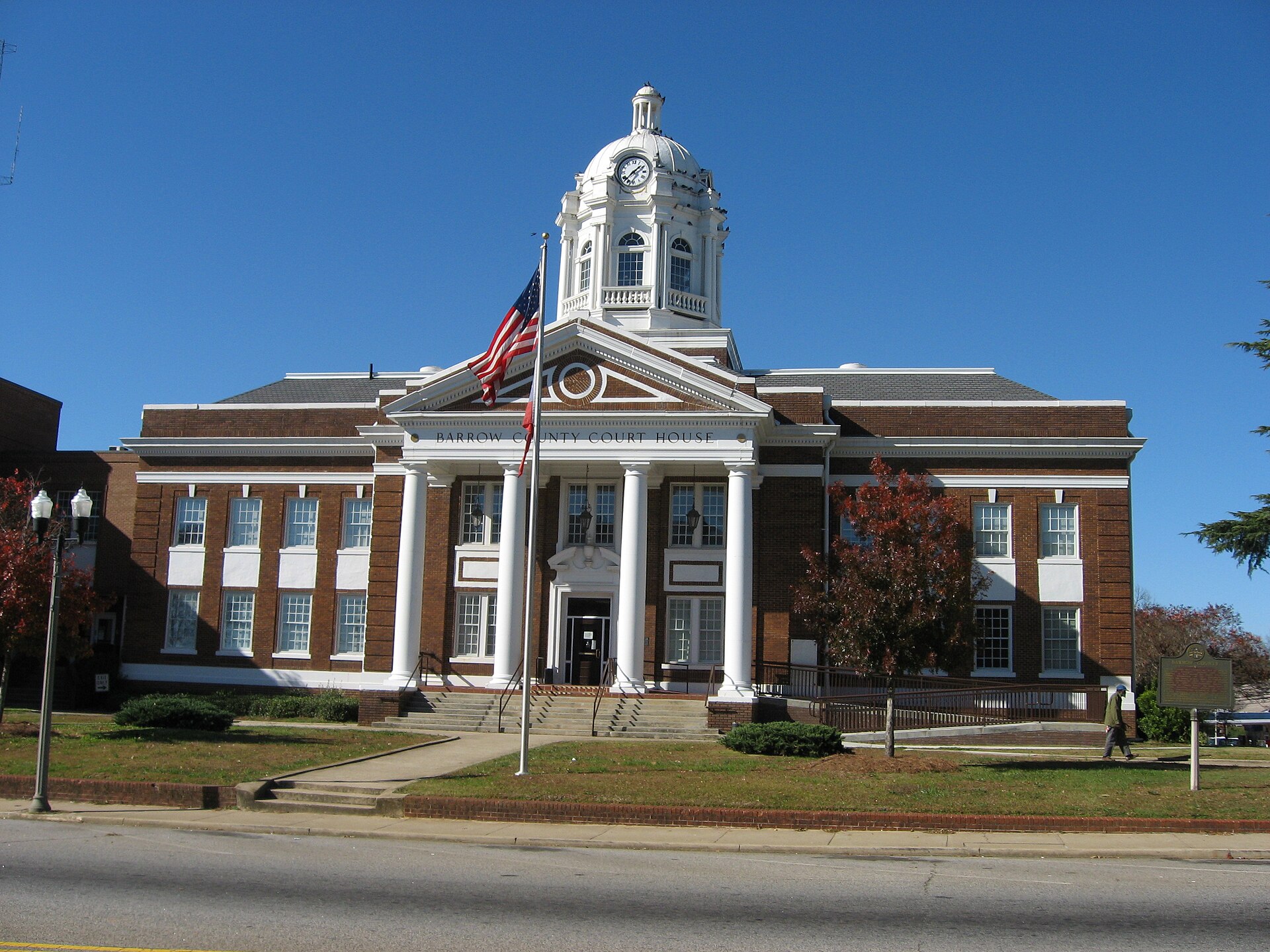 Barrow County Courthouse in Winder, Georgia, the seat of the superior court where Colin Gray was tried and sentenced over the Apalachee High School shooting. Photo: John Trainor / Wikimedia Commons, CC BY 2.0