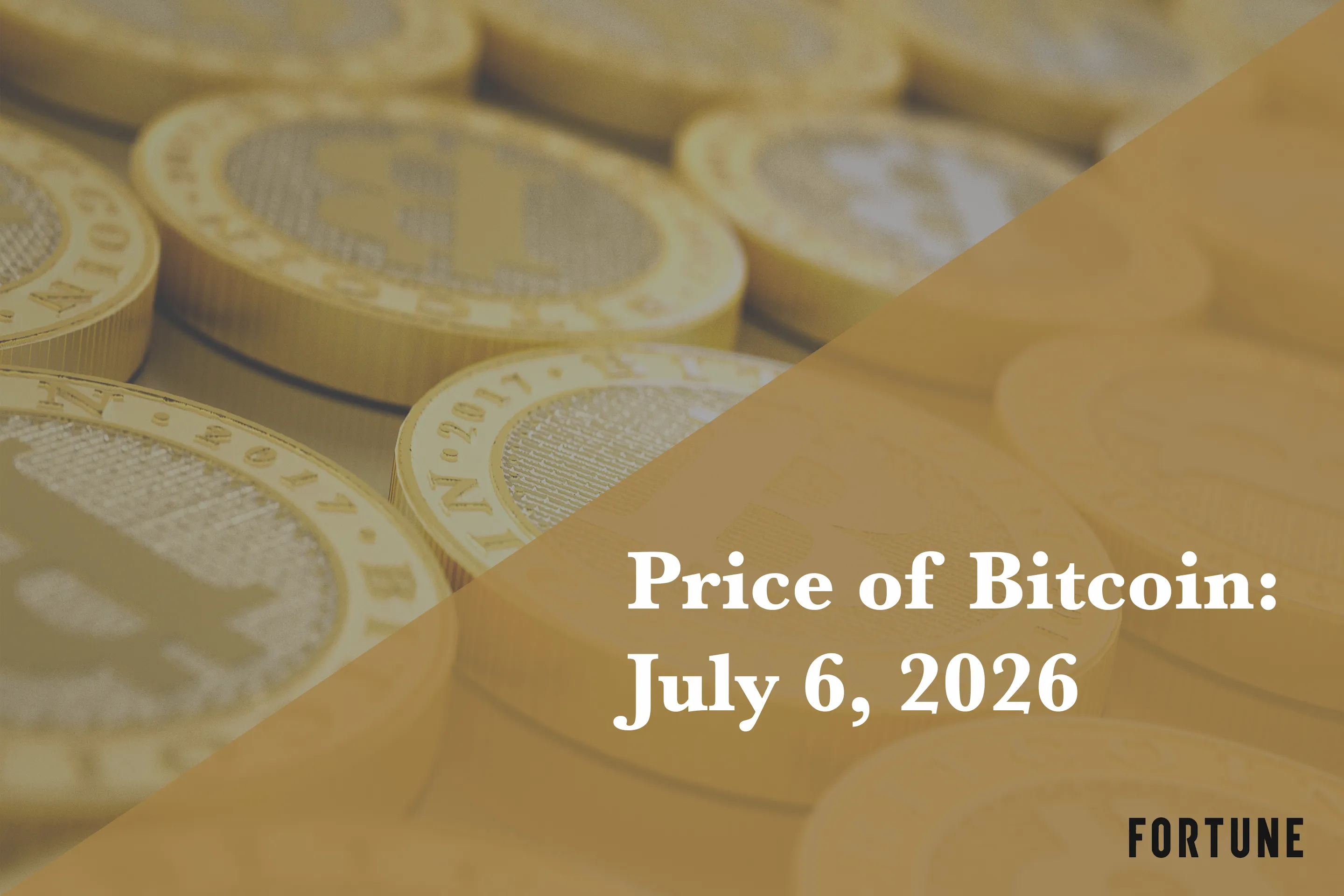 Bitcoin price chart showing a decline toward a 21-month low in July 2026. Photo: Fortune