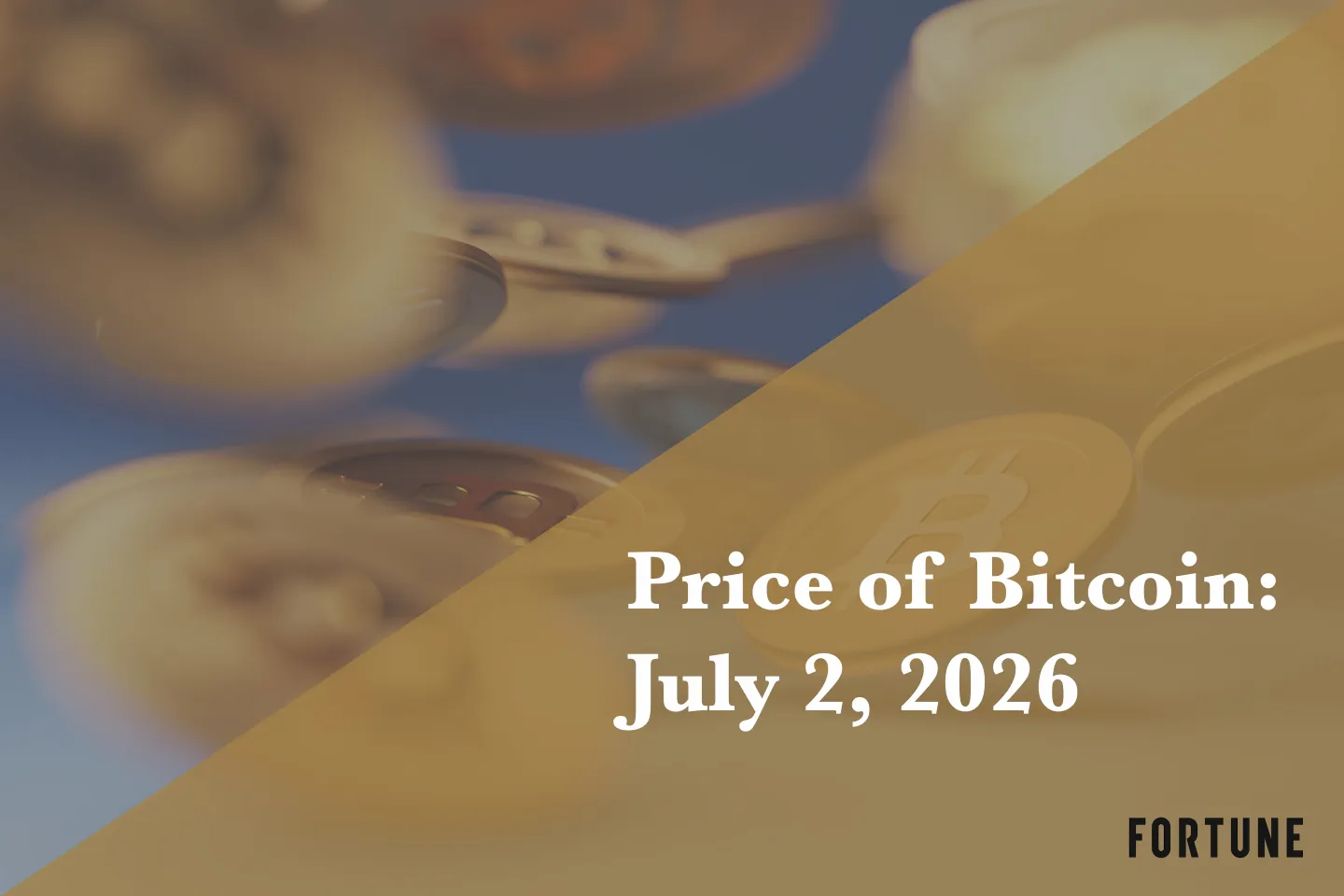 Bitcoin price chart showing a rebound above $61,000 on July 2, 2026. Photo: Fortune