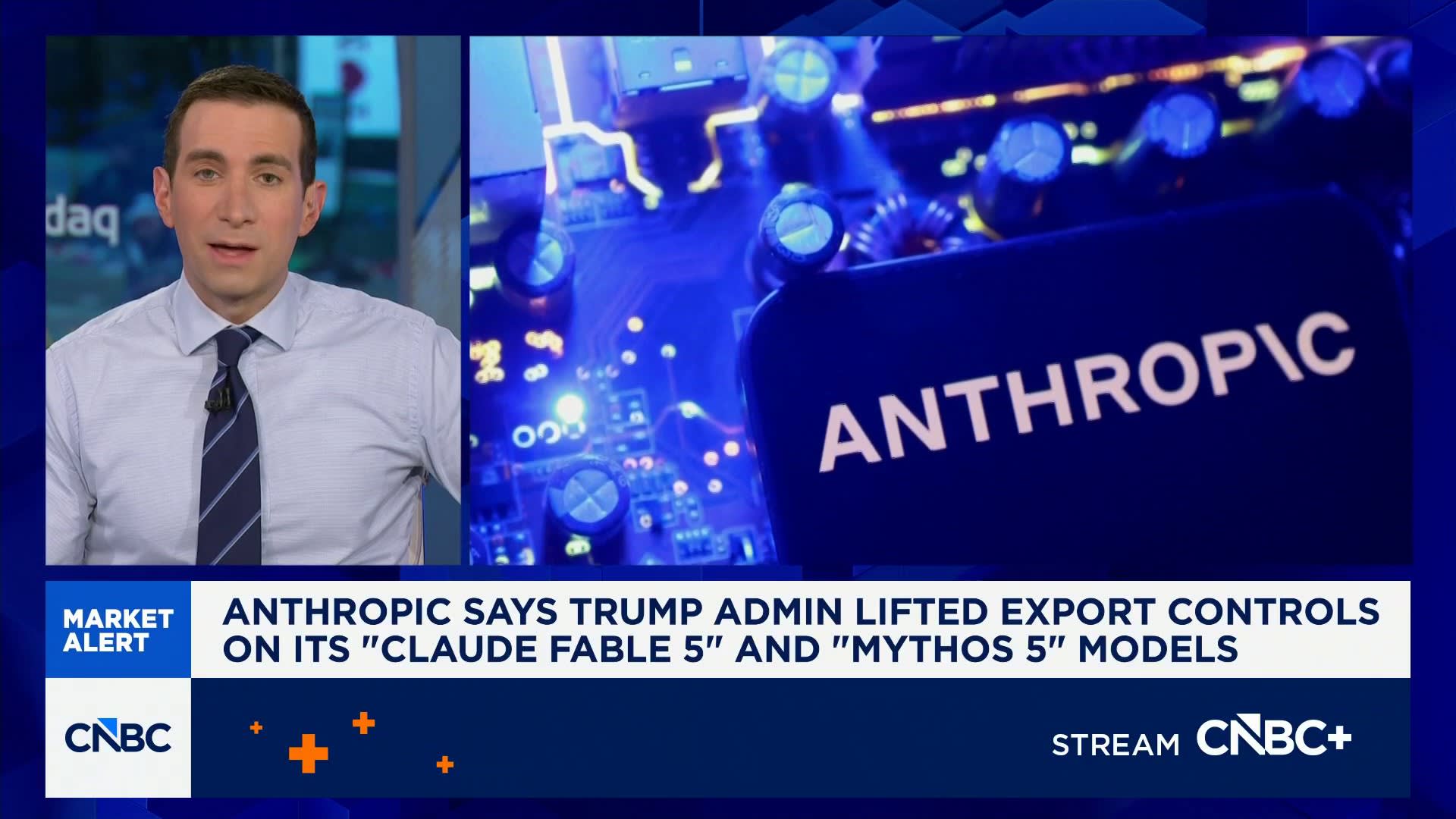 Anthropic Claude Sonnet 5 launch coverage on a screen. Photo: CNBC