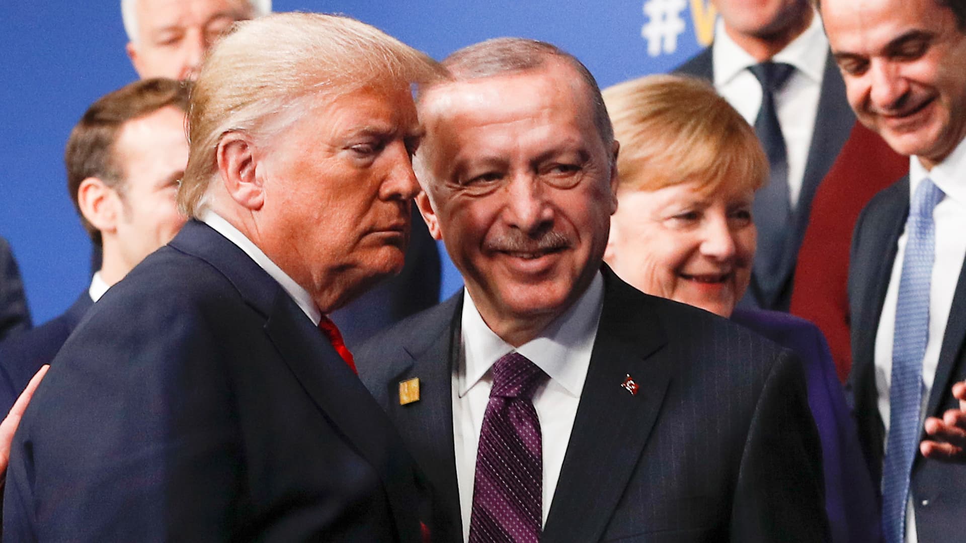 NATO leaders and President Trump convene for the Ankara defense spending summit. Photo: CNBC