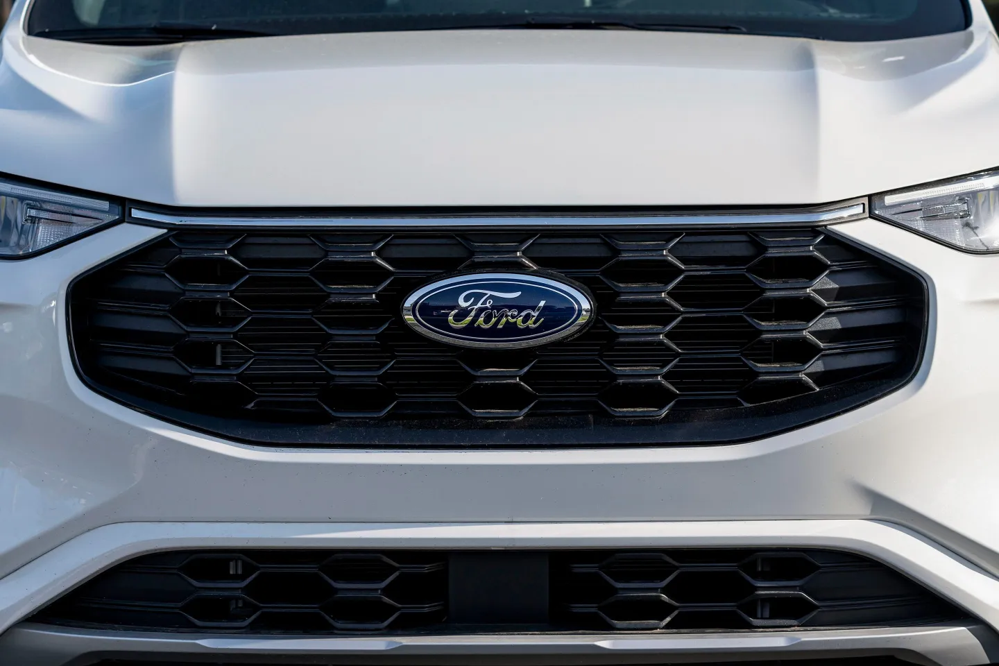 A Ford Escape sport utility vehicle parked at a dealership lot. Photo: Fortune