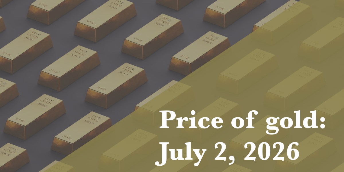 Gold bullion bars stacked beside a digital price chart showing prices above $4,100 an ounce
