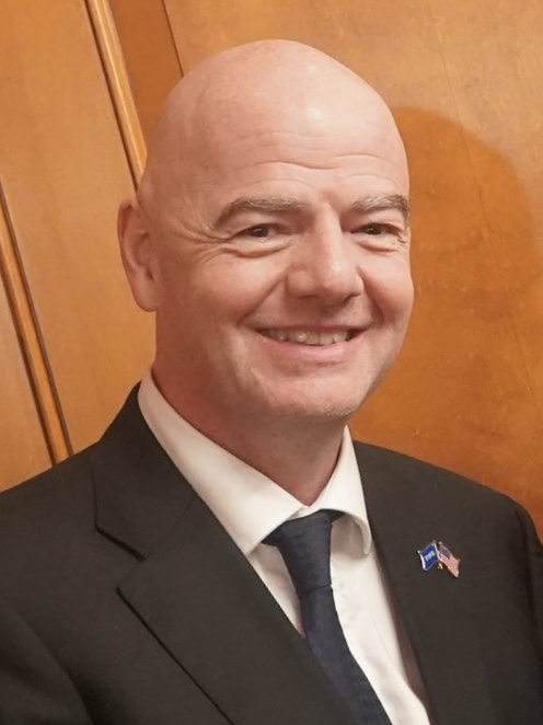 Gianni Infantino, president of FIFA, speaking at an official engagement. Photo: Gabe Amo / Wikimedia Commons, Public domain