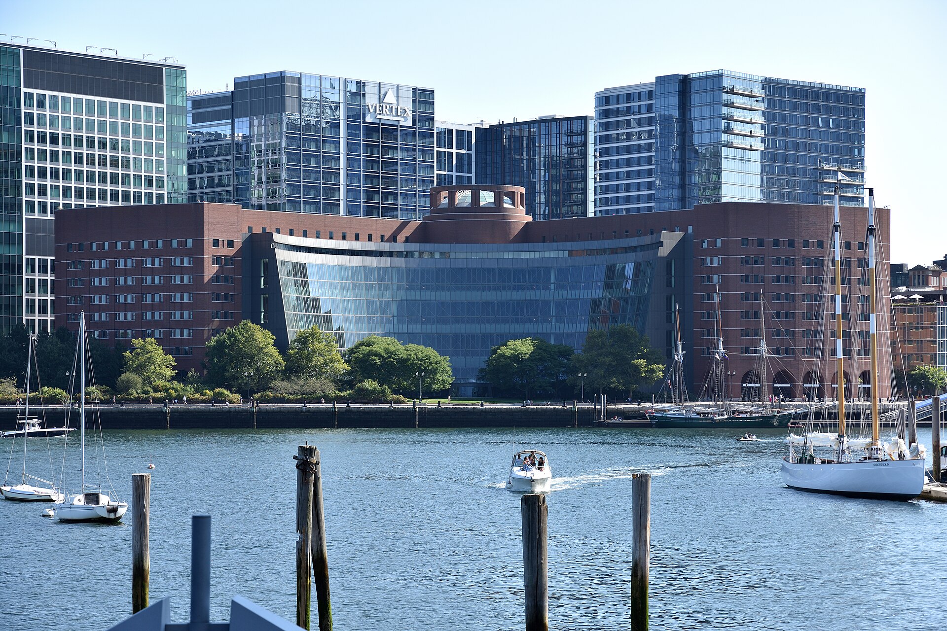 John Joseph Moakley United States Courthouse on Fan Pier in Boston, where the District of Massachusetts is hearing the states' challenge to the CMS Medicaid rule. Photo: 4300streetcar / Wikimedia Commons, CC BY 4.0