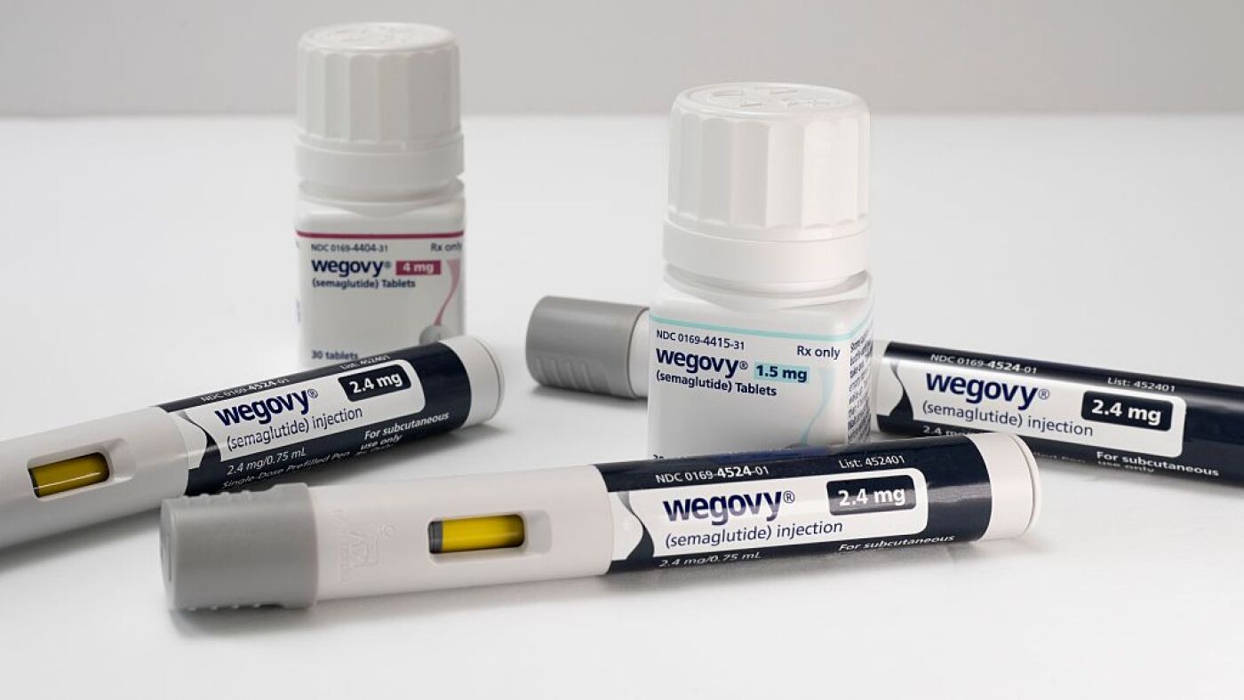 GLP-1 weight-loss injection pens of the kind now covered under Medicare's temporary Bridge program. Photo: NPR