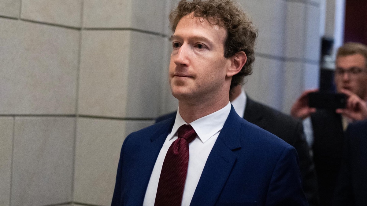 Meta chief executive Mark Zuckerberg on Capitol Hill. Source: CNBC