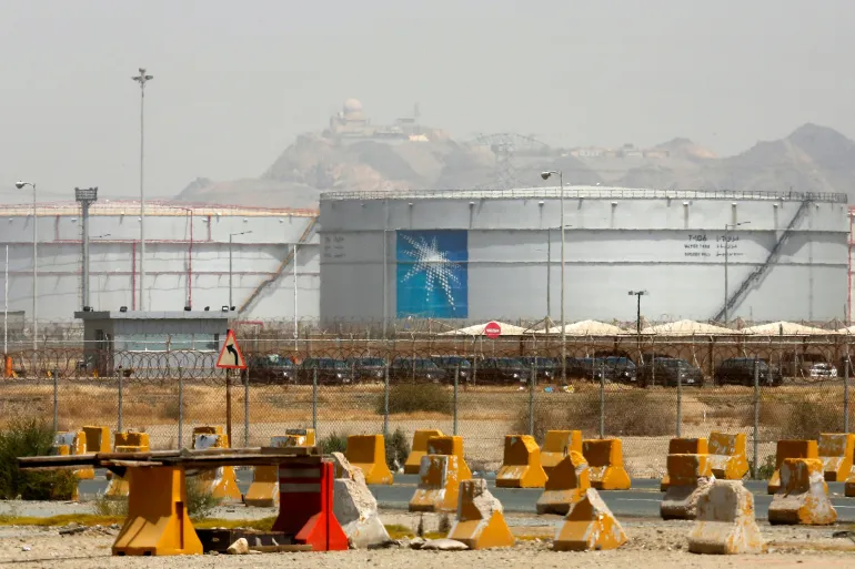 Storage tanks at Saudi Aramco's North Jeddah bulk plant facility. Photo: Al Jazeera
