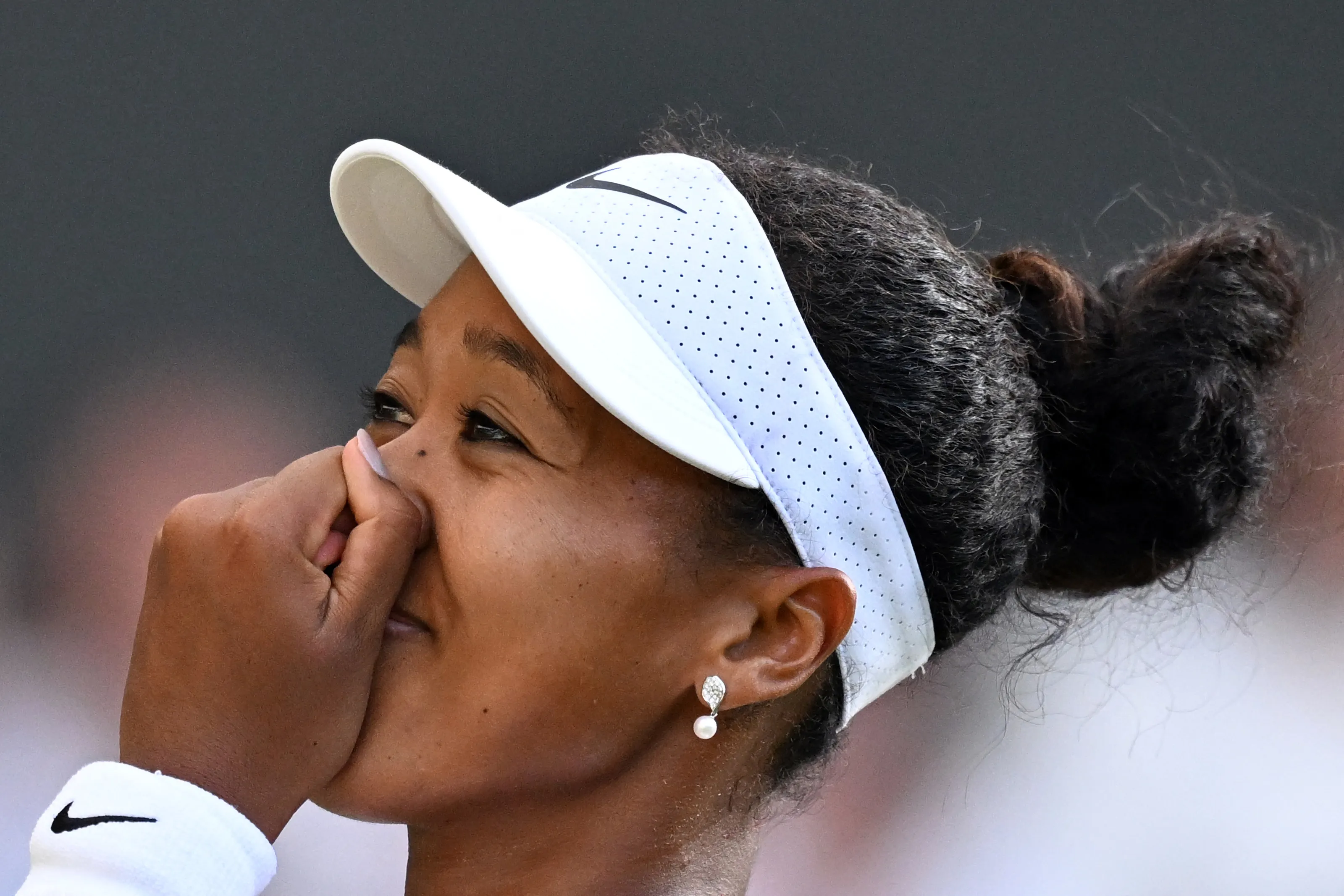 Naomi Osaka celebrates her fourth-round win over Aryna Sabalenka on Centre Court at Wimbledon. Photo: Al Jazeera