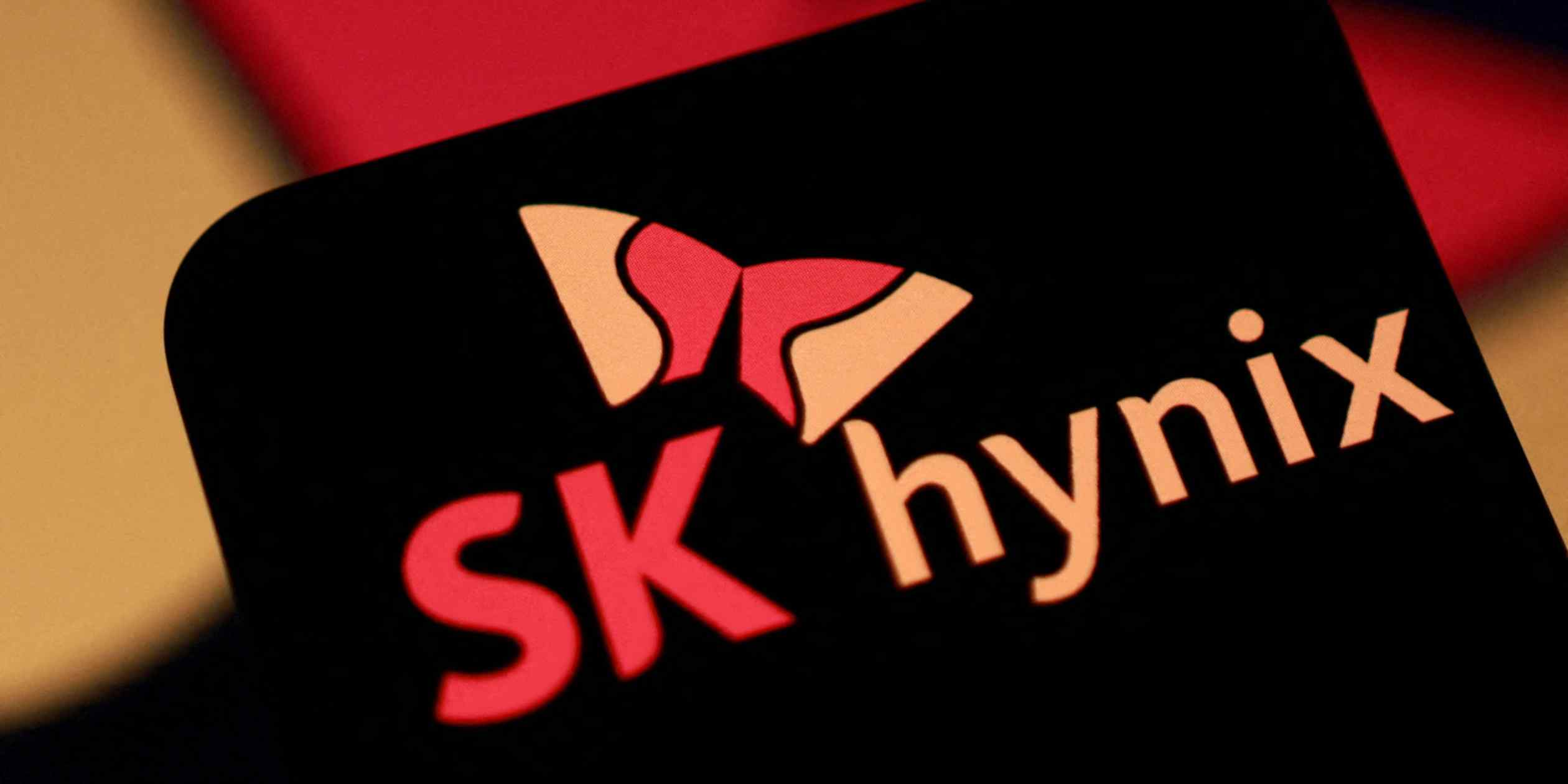 SK Hynix high-bandwidth memory chips displayed as the company prepares its Nasdaq ADR listing under ticker SKHY