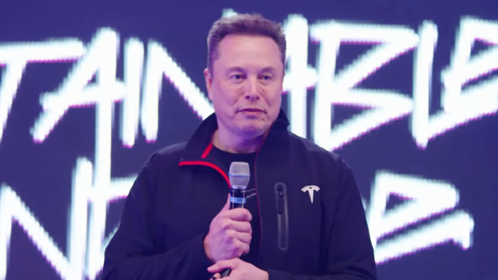 Tesla vehicles staged at a delivery lot as second-quarter figures beat estimates. Photo: CNBC