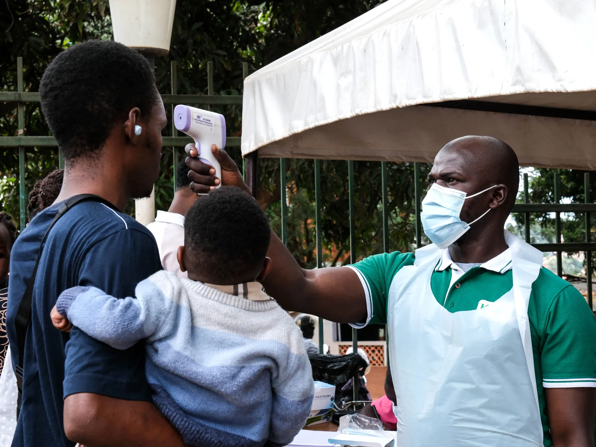 Health workers in protective gear during the Ebola and Marburg response in Uganda and DR Congo. Photo: Al Jazeera